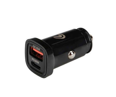Lampa Usb Power Tec, caricabatteria 2 porte Usb Ultra Fast Charge 18W 12/24V 38718
