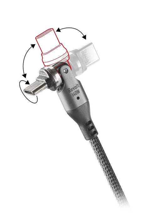 Lampa Cavo Usb Type-C > Type-C con connettore multidirezionale - 100 cm 38736