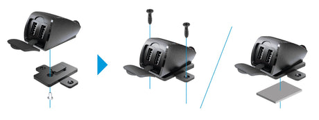 Usb-Fix Trek 2 doppio caricatore USB viti/ biadesivo Fast Charge 5400 mA 12/24V 38827