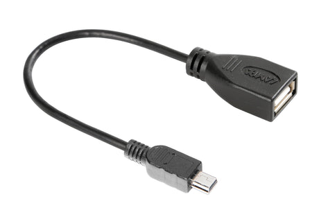 Lampa Cavo OTG Usb > Mini Usb - 20 cm - Nero 38830