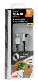 Lampa Cavo 90 Usb > Micro Usb - 100 cm - Nero 38834