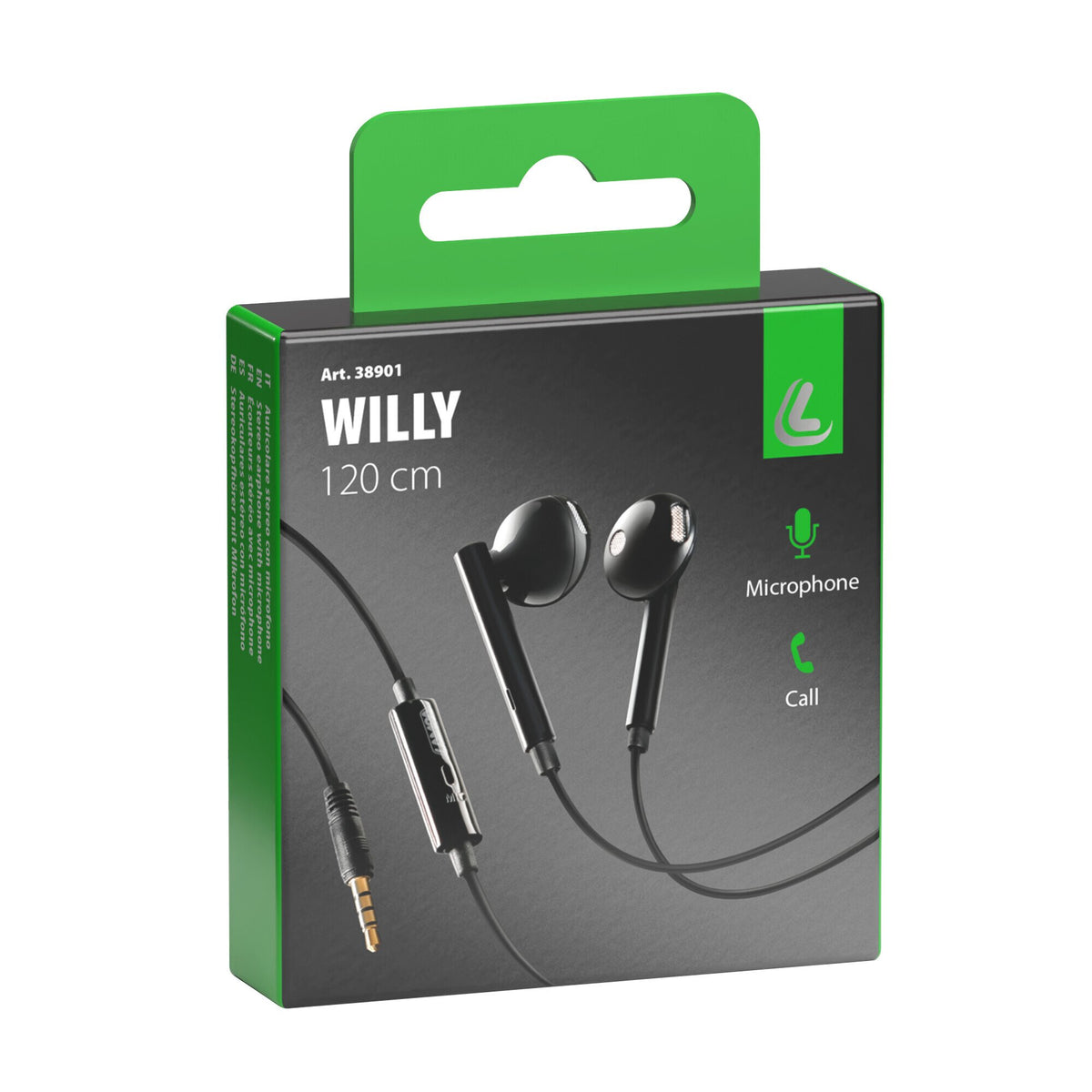 Lampa Willy, auricolare stereo con microfono 38901
