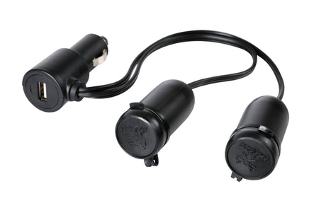 Lampa Presa corrente doppia con USB - 12/24V 38966