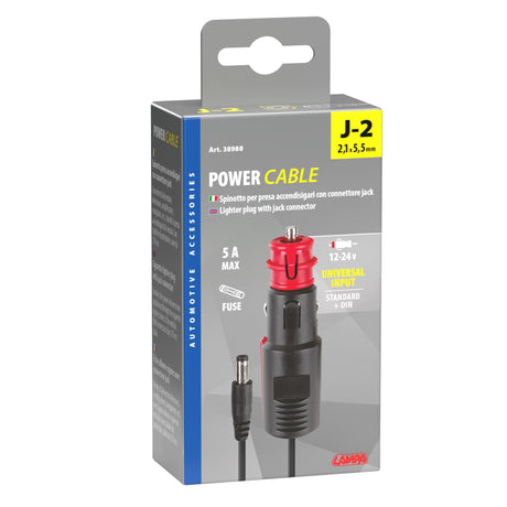 Lampa Spinotto per presa accendisigari con connettore Jack J2, 12/24V 38988
