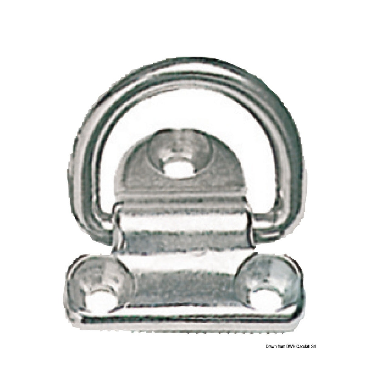 Osculati Anello abbattibile in acciaio inox