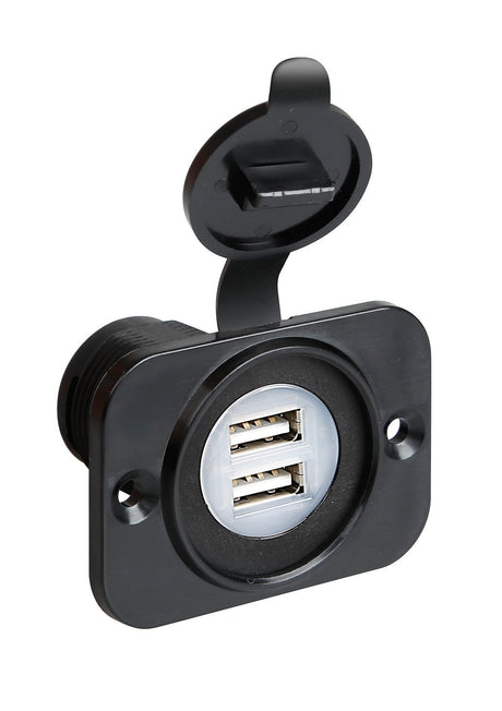 Lampa Ext-8, doppia presa Usb, montaggio ad incasso, 12/24V 39005