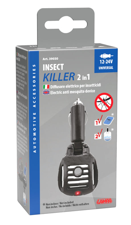 Lampa Killer 2 in 1, diffusore elettrico per insetticidi, 12/24V 39030