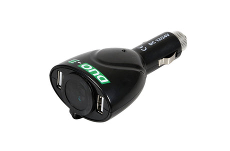 Lampa Duo-3, presa corrente con USB, 12/24V 39047