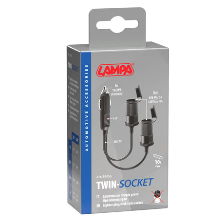 Lampa Presa corrente doppia 12/24V 9056 39056