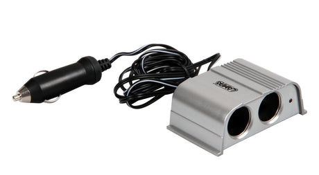 Lampa Silver, presa corrente doppia con prolunga, 12/24V 39068