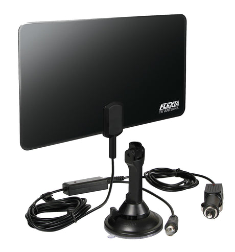 Antenna TV digitale terrestre 12/24V per camion con ventosa  Lampa Flexia 39104