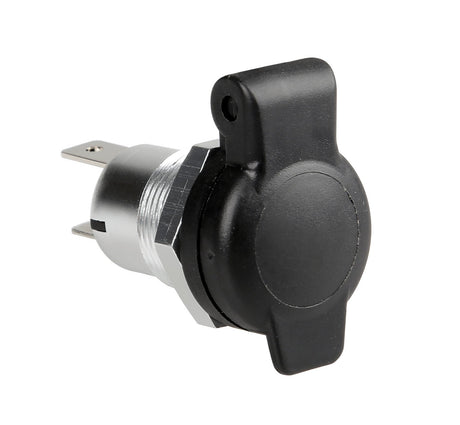 Lampa Presa corrente DIN in alluminio, montaggio ad incasso, 12/24V 39132