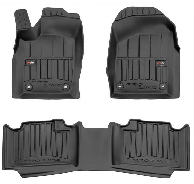 Alfombrillas de goma Proline 3D para DODGE Durango III 10> (7 plazas, primera y segunda fila)