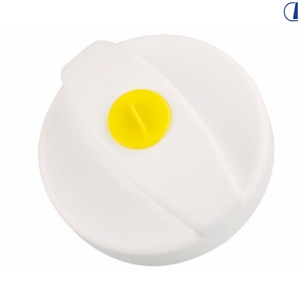 Di-Tec Tappo 2 razze bianco senza cilindro per bocchettone