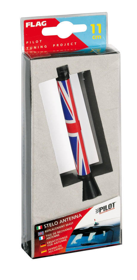 Pilot Flag, stelo antenna - 11 cm - UK