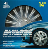 Cora Set 4 copricerchi 14'' Alulook Dino