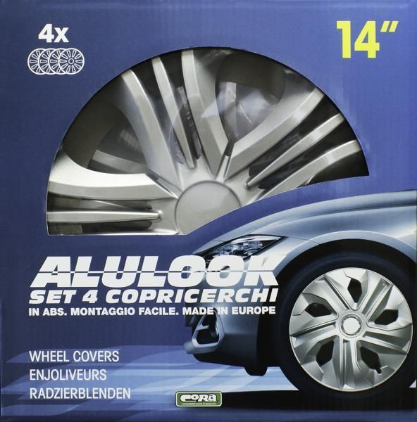 Cora Set 4 copricerchi 14'' Alulook Fun