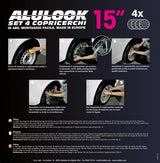 Cora Set mit 4 16'' Alulook Fun Radkappen