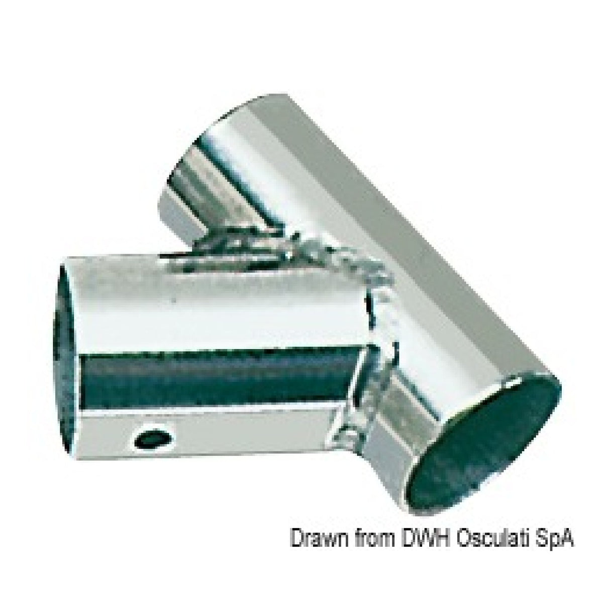 Accesorio de acero inoxidable Osculati T 60 para púlpito 41.134.22