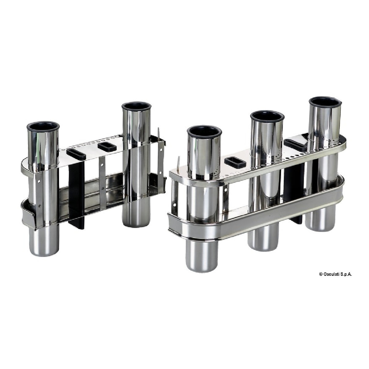Osculati 2/3-Platz-Rutenhalter aus Edelstahl 41.170.52