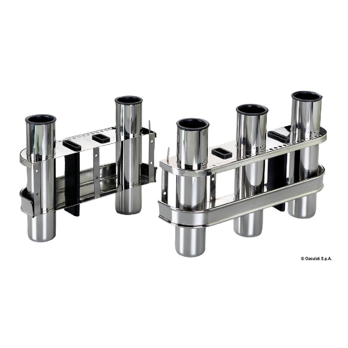 Osculati 2/3-Platz-Rutenhalter aus Edelstahl 41.170.52