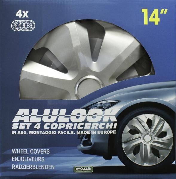 Cora Set 4 copricerchi 14'' Alulook Roco