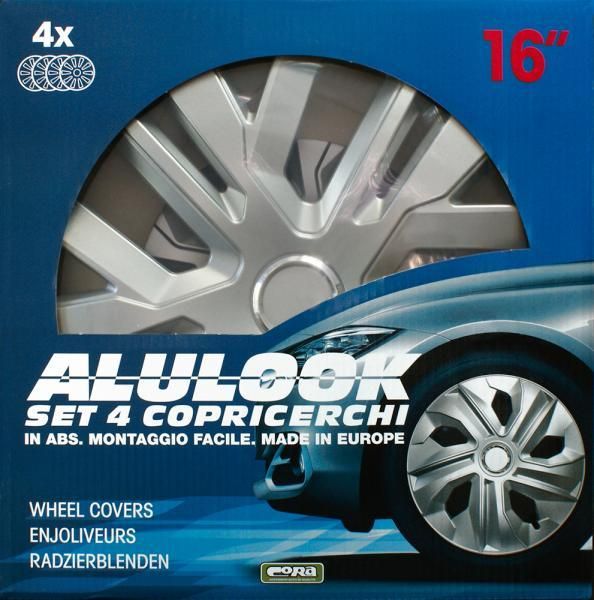 Cora Set 4 copricerchi 16'' Alulook Raven