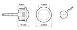 Lampa Luce da incasso a Led, 12/24V - Rosso 1483 41483