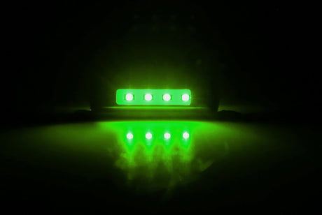 Lampa Luce ingombro a 4 Led, 12/24V - Verde 41493