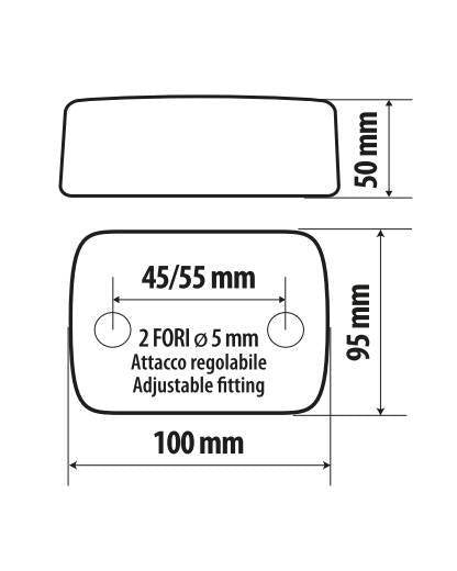 Lampa Basic, fanale posteriore 3 funzioni 12V 41505
