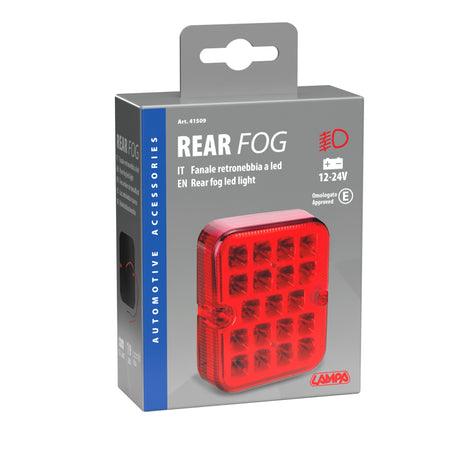 Lampa Faro retronebbia a Led, 12/24V 41509