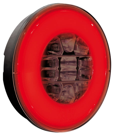 Lampa O-Led, Fanale rotondo posteriore 3 funzioni, 12/24V 41534