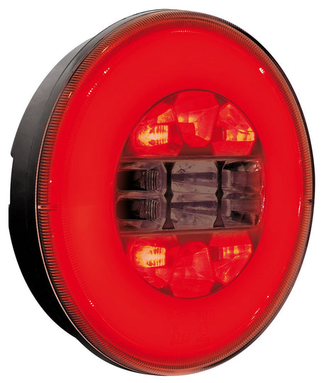 Lampa O-Led, Fanale rotondo posteriore 3 funzioni, 12/24V 41534