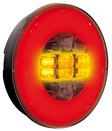 Lampa O-Led, Fanale rotondo posteriore 3 funzioni, 12/24V 41534