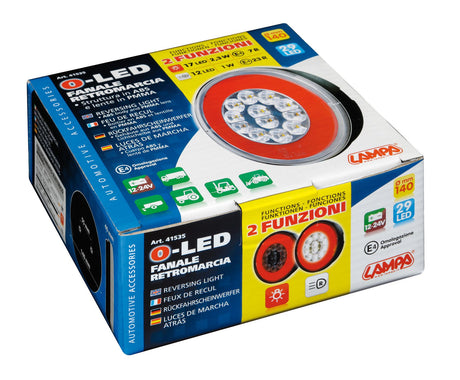 Lampa O-Led, Fanale rotondo retromarcia e posizione, 12/24V 41535