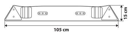 Lampa Barra ripetitrice segnaletica posteriore, 12/24V 41538