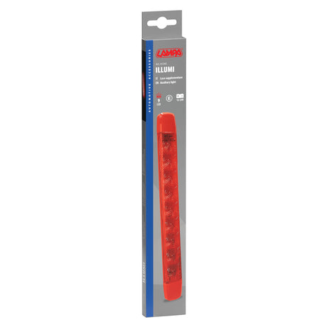 Illumi, luce ingombro a 9 Led, montaggio in superficie, 12/24V Rosso 1 funzione 41543