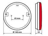 Lampa Dynamic O-Led Fanale Retronebbia 3 Funzioni 12/24V - Destro