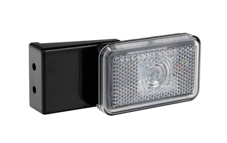 Lampa Luce ingombro con catarifrangente e staffa - 1 Led - 12/24V - Bianco 41560
