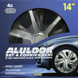 Cora Set 4 copricerchi 14'' Alulook Roco Mix