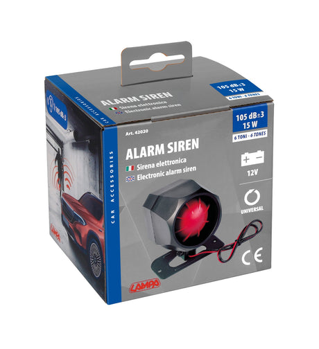Lampa Sirena elettronica 12V - 1,2A - 125 dB 42020