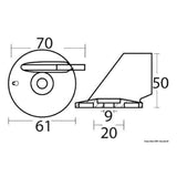 Osculati Flosse für OMC / JOHNSON / EVINRUDE 40/70 4 Takt 43.272.82