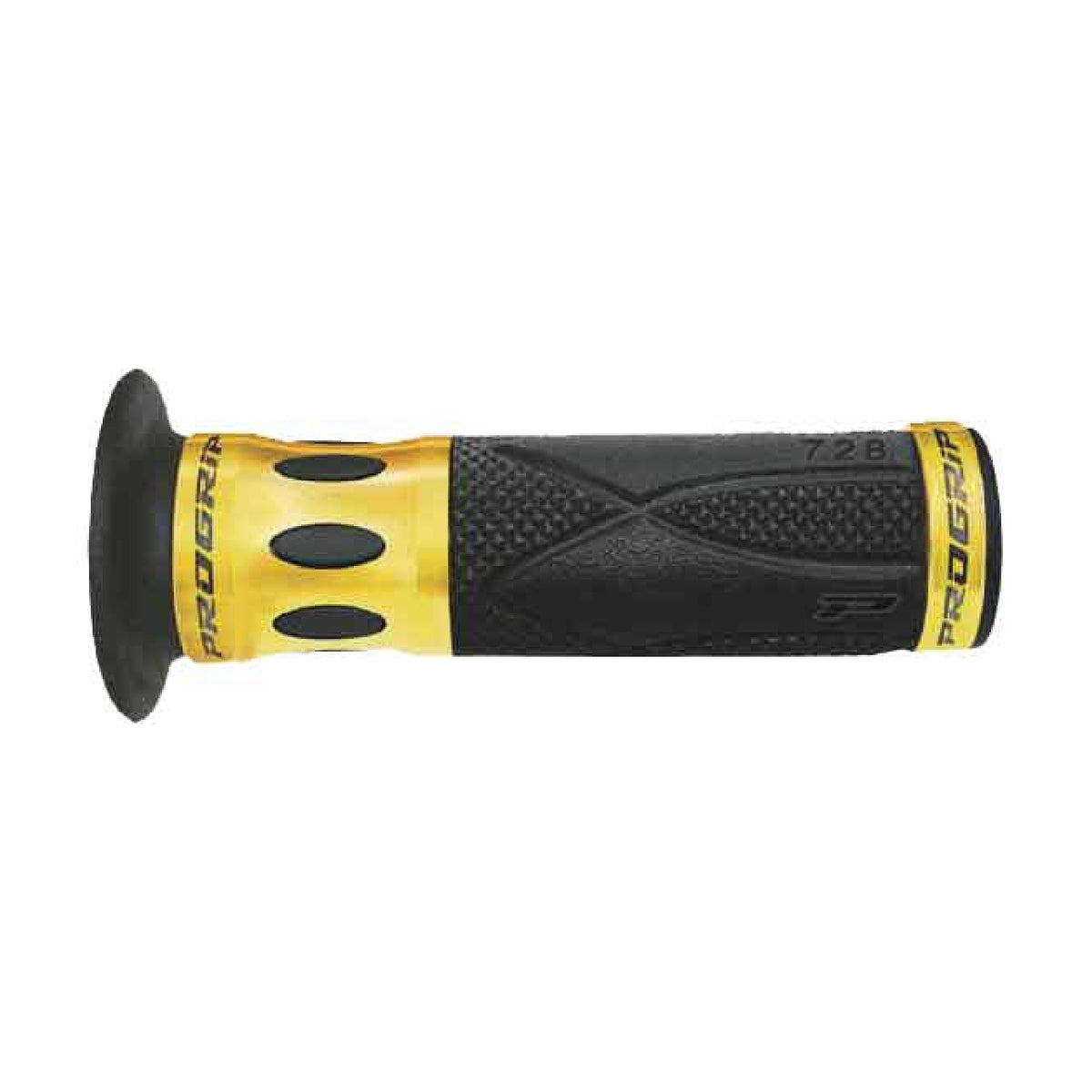 Puños universales Progrip para motocicleta de carretera perforados en oro 728