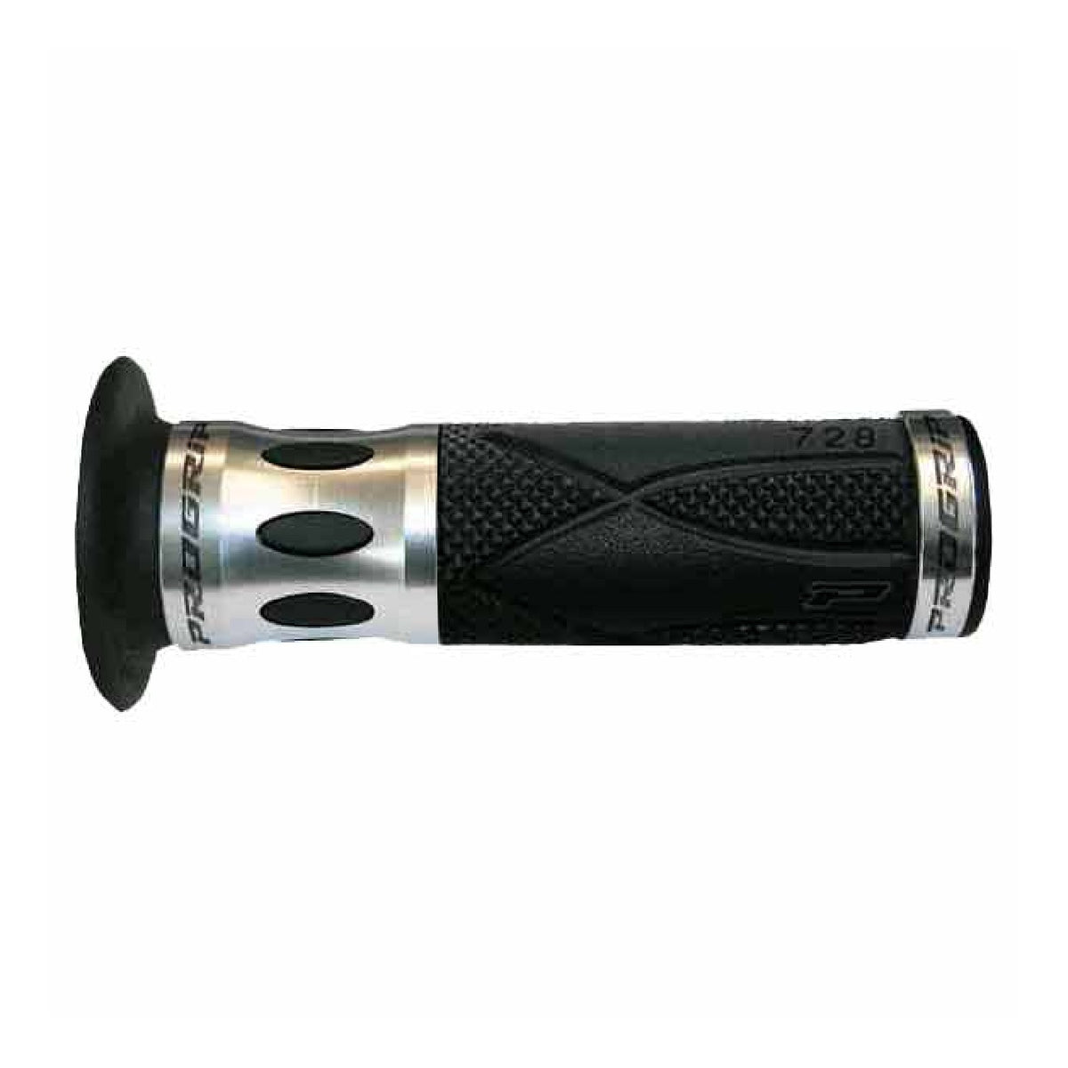Progrip Universal-Motorradgriffe, perforiert, 728 Silber
