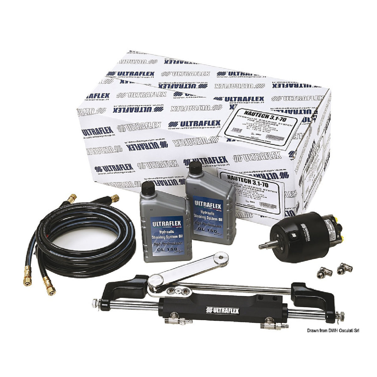 Ultraflex Nautech Lenkung 1 max. 300 PS im Kit