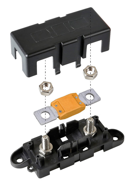 Lampa Porta fusibile tipo ANL con coperchio 45009