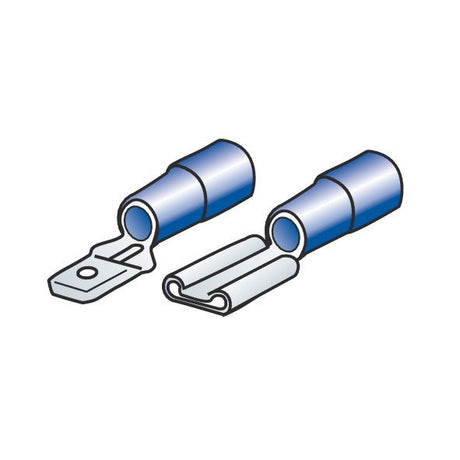 Lampa Kit 40 terminali-capicorda piatti - Blu 45052
