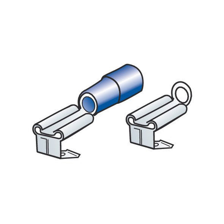 Lampa Kit 40 terminali-capicorda piatti a doppio innesto - Blu 45053