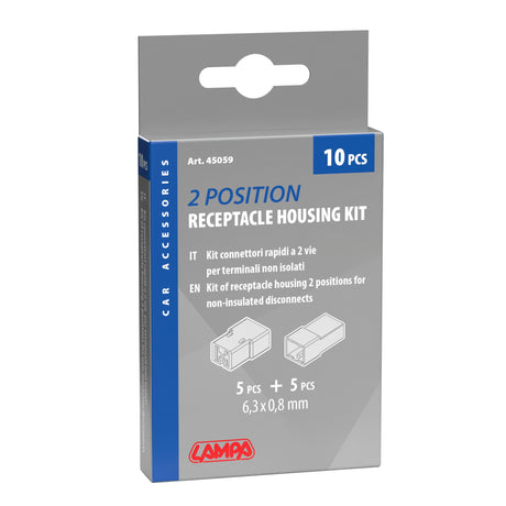 Lampa Kit 10 connettori rapidi a 2 vie per terminali non isolati 45059