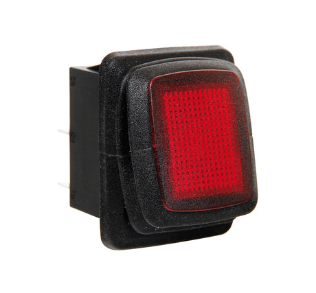 Lampa Interruttore impermeabile con spia a Led - 12/24V - Rosso 45532
